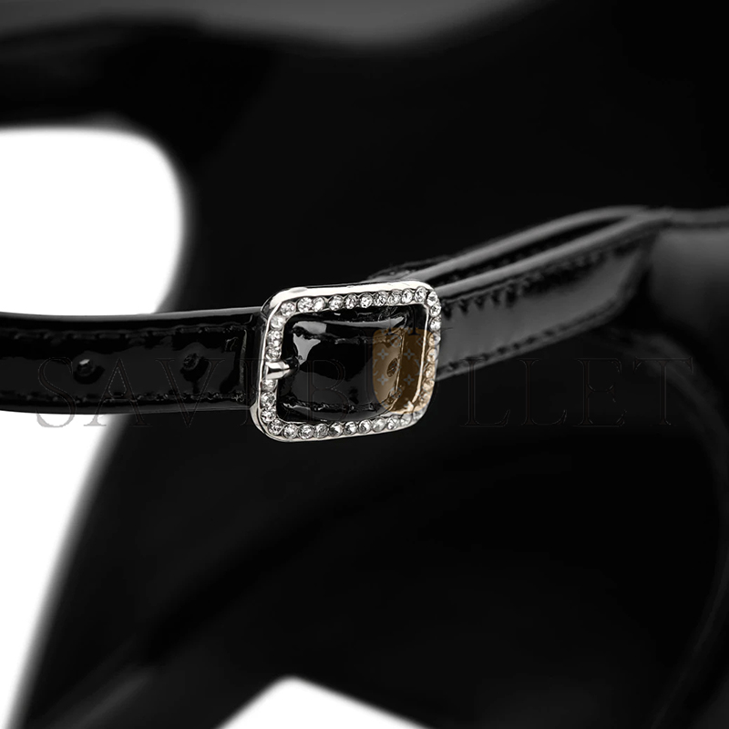 Ji*y Ch* pixie block heel 45 black patent leather pumps pixiebh45pzb